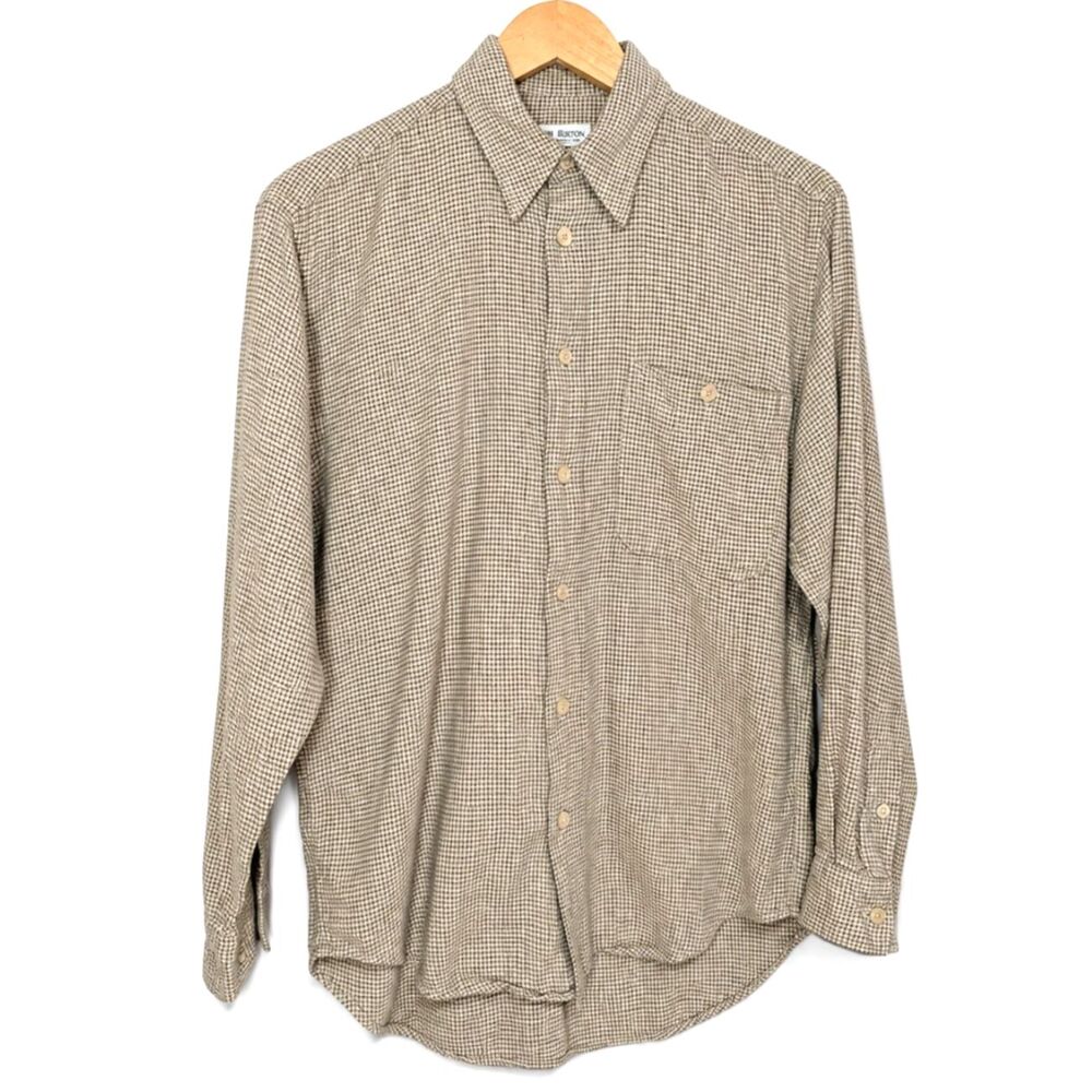 Vintage Berry Bricken for Neiman Marcus Men’s Micro Check Button Down Shirt